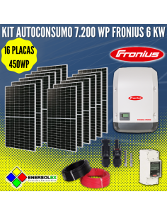 Kit Solar Autoconsumo 7200 Wp FRONIUS 6kW
