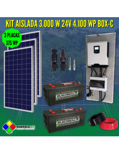 Kit Solar Aislada 3000W 24V 4160Wh BOX-C