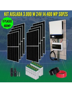 Kit Solar Aislada 3000W 24V...